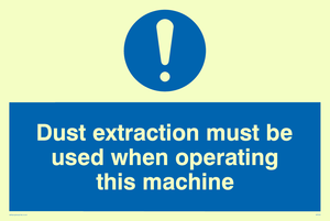 Dust extraction this machine