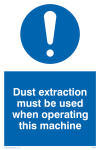 Dust extraction this machine