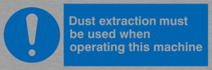 Dust extraction this machine
