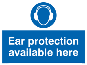 Ear protection available here