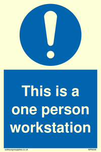 This is a one person workstation