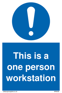 This is a one person workstation