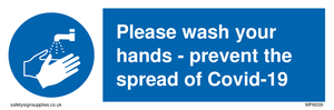 Please wash your hands - prevent the spread of Covid-19