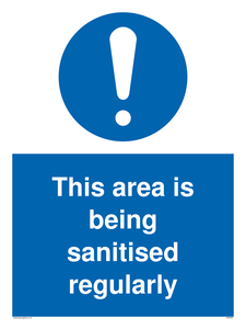 This area is being sanitised regularly