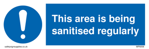 This area is being sanitised regularly