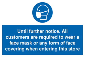 Until further notice sign 