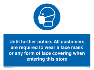 Until further notice