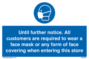 Until further notice sign 