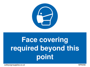 Face covering required beyond this point