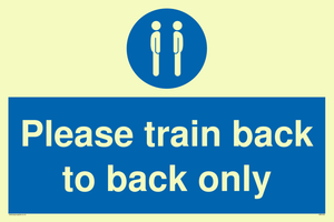 Please train back to back only