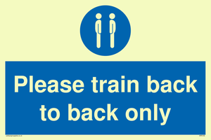 Please train back to back only