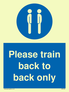 Please train back to back only