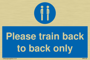 Please train back to back only