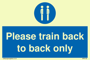 Please train back to back only