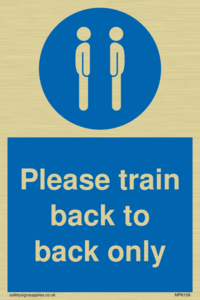 Please train back to back only