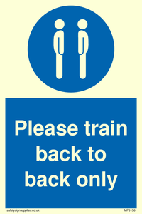 Please train back to back only