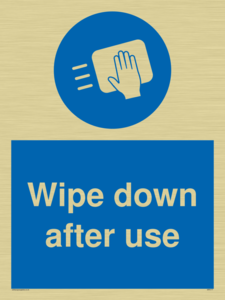 Wipe down after use