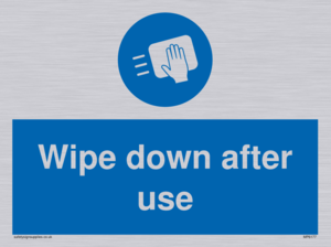 Wipe down after use