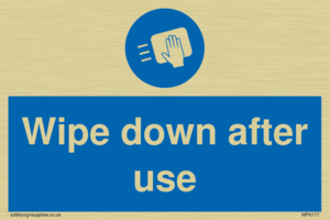 Wipe down after use