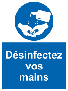 D?sinfectez vos mains
