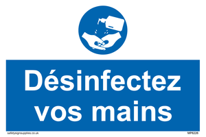 D?sinfectez vos mains