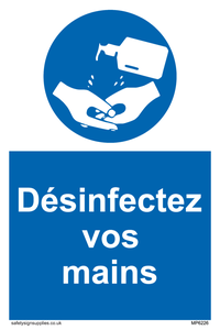 D?sinfectez vos mains
