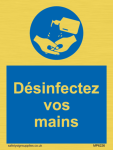 D?sinfectez vos mains