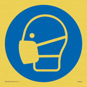 Face covering symbol