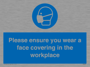 Please ensure your wear a face covering in the workplace
