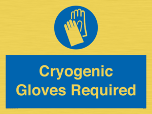 Cryogenic Gloves Required