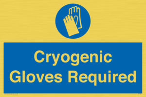 Cryogenic Gloves Required