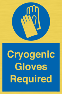 Cryogenic Gloves Required
