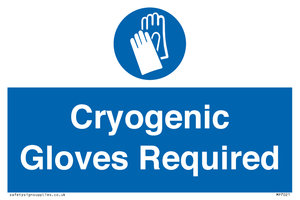 Cryogenic Gloves Required