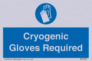 Cryogenic Gloves Required