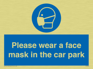 Please wear a face mask in the car park