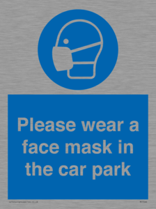 Please wear a face mask in the car park