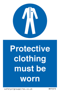 Protective clothing must be worn