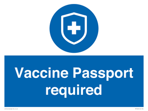 Vaccine Passport required