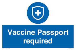 Vaccine Passport required