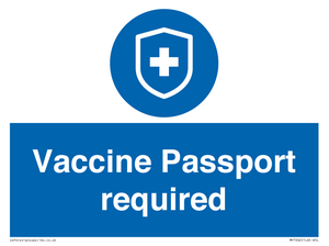 Vaccine Passport required