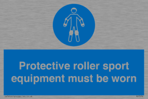 Protective roller sport equipment must be worn