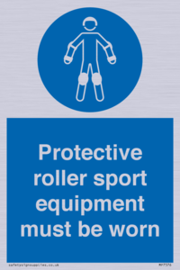 Protective roller sport equipment must be worn