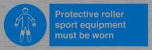 Protective roller sport equipment must be worn