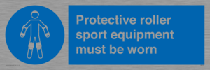 Protective roller sport equipment must be worn