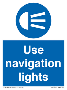Use navigation lights