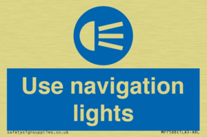 Use navigation lights