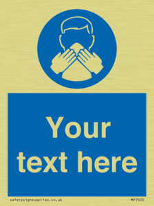 Custom mandatory use a tissue