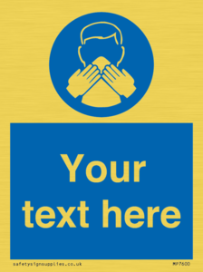 Custom mandatory use a tissue