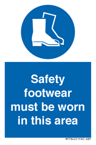 Safety footwear must be worn in this area