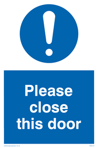 please close this door